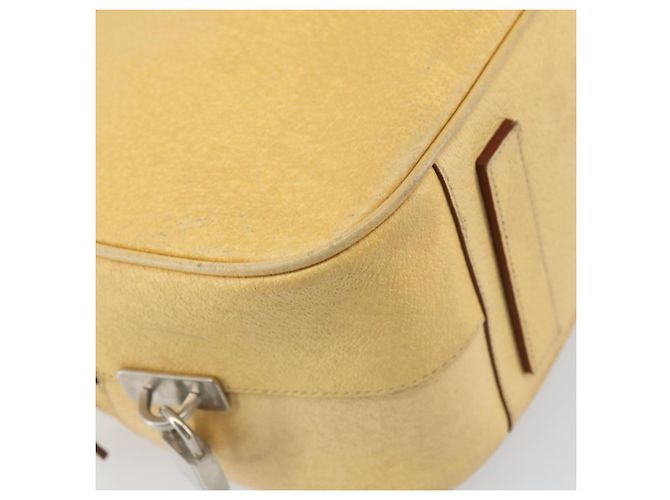 Prada Borsa a Spalla in Pelle Gialla Argento Auth hk3313 Giallo - vista 11