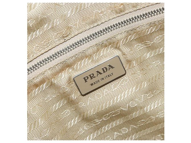 Prada Borsa a Spalla in Pelle Gialla Argento Auth hk3313 Giallo - vista 17