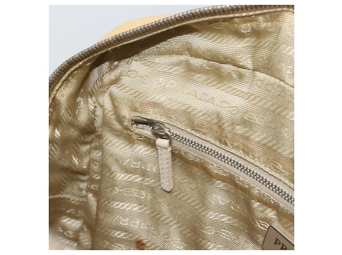 Prada Borsa a Spalla in Pelle Gialla Argento Auth hk3313 Giallo - vista 21