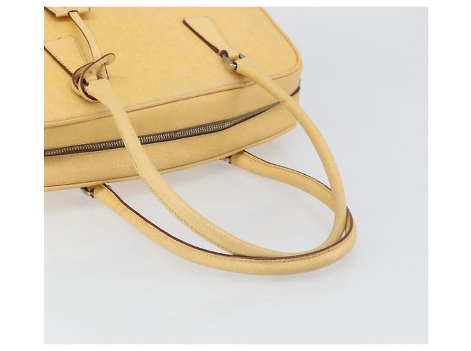 Prada Borsa a Spalla in Pelle Gialla Argento Auth hk3313 Giallo - vista 7