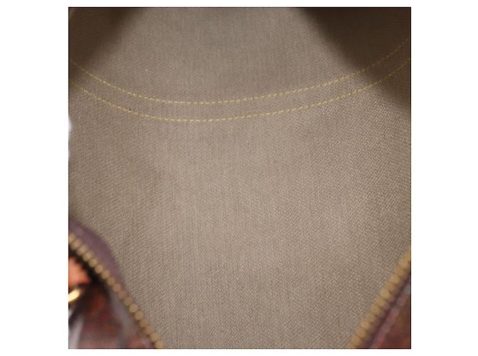 Bolso de mano ETRO de PVC marrón y dorado Auth 158540 - vista 16