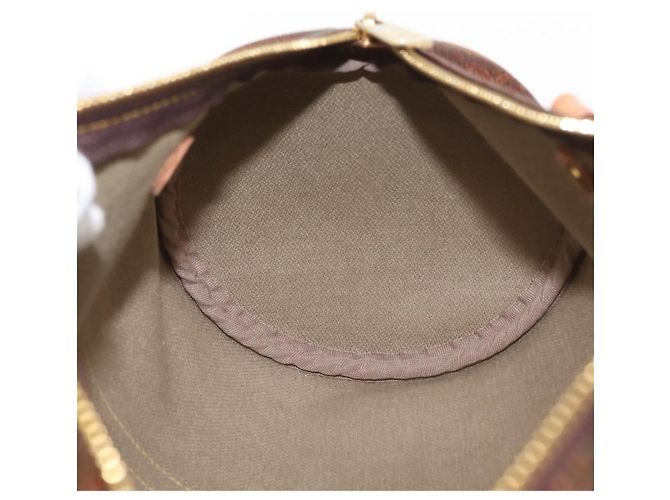Bolso de mano ETRO de PVC marrón y dorado Auth 158540 - vista 17