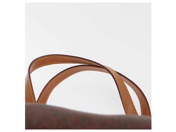 Bolso de mano ETRO de PVC marrón y dorado Auth 158540 - vista 8