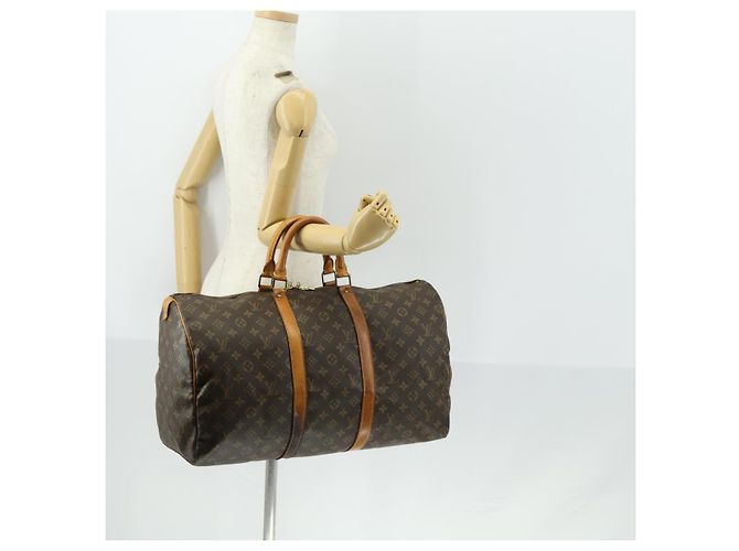 LOUIS VUITTON Borsa Boston Monogram Keepall 50 M41426 LV Auth am10377 Monogramma - vista 22