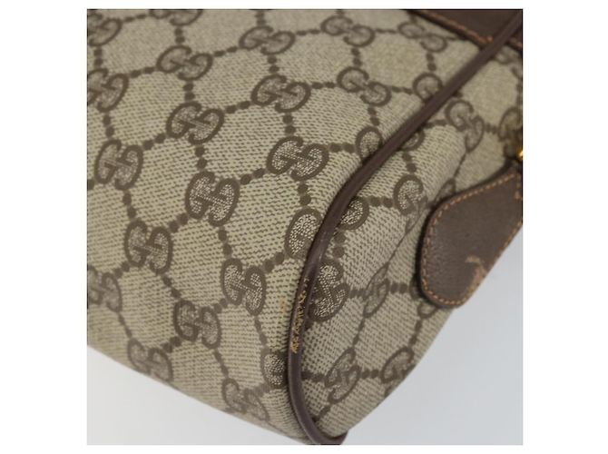 Borsa a Spalla Gucci GG Supreme Web Sherry Line PVC Beige 119 02 088 Auth 162979 - vista 10