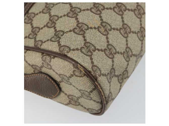 Borsa a Spalla Gucci GG Supreme Web Sherry Line PVC Beige 119 02 088 Auth 162979 - vista 11