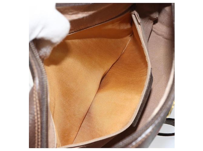 Borsa a Spalla Gucci GG Supreme Web Sherry Line PVC Beige 119 02 088 Auth 162979 - vista 20