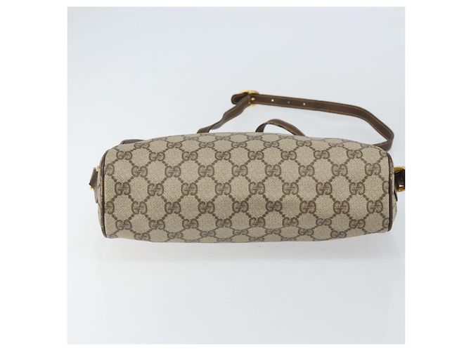 Borsa a Spalla Gucci GG Supreme Web Sherry Line PVC Beige 119 02 088 Auth 162979 - vista 9