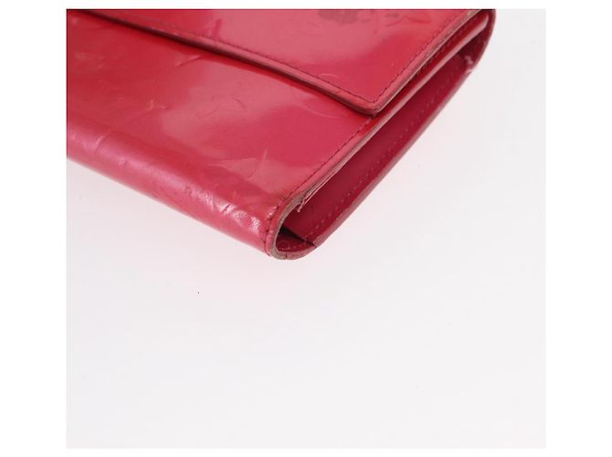 LOUIS VUITTON Vernis Porta Tresol Cartera Internacional Rosa M91246 Auth 163013 - vista 14