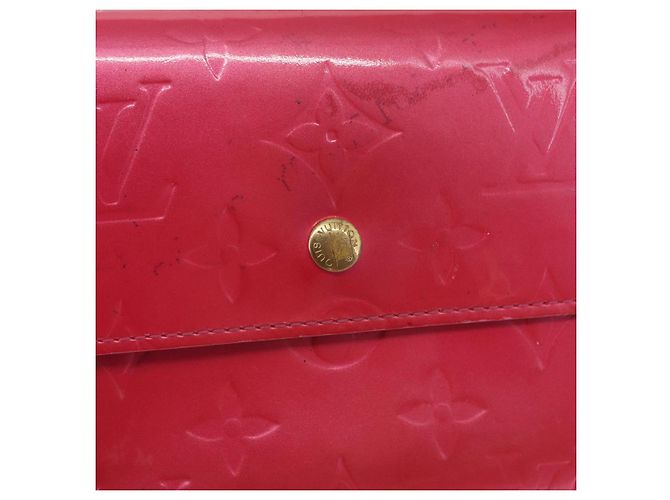 LOUIS VUITTON Vernis Porta Tresol Cartera Internacional Rosa M91246 Auth 163013 - vista 17