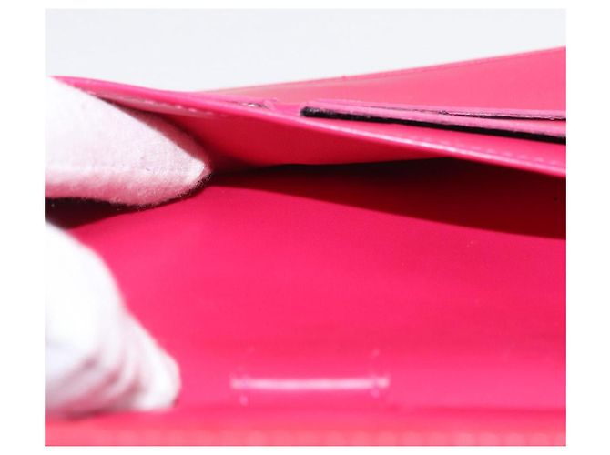LOUIS VUITTON Vernis Porta Tresol Cartera Internacional Rosa M91246 Auth 163013 - vista 19