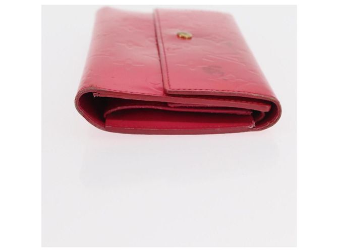 LOUIS VUITTON Vernis Porta Tresol Cartera Internacional Rosa M91246 Auth 163013 - vista 4