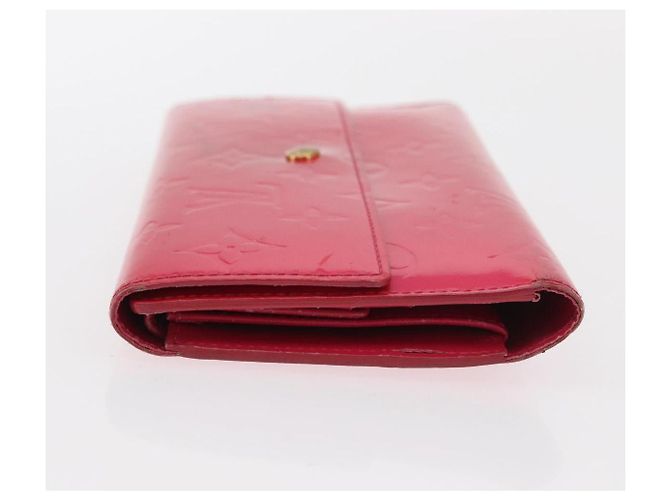 LOUIS VUITTON Vernis Porta Tresol Cartera Internacional Rosa M91246 Auth 163013 - vista 5