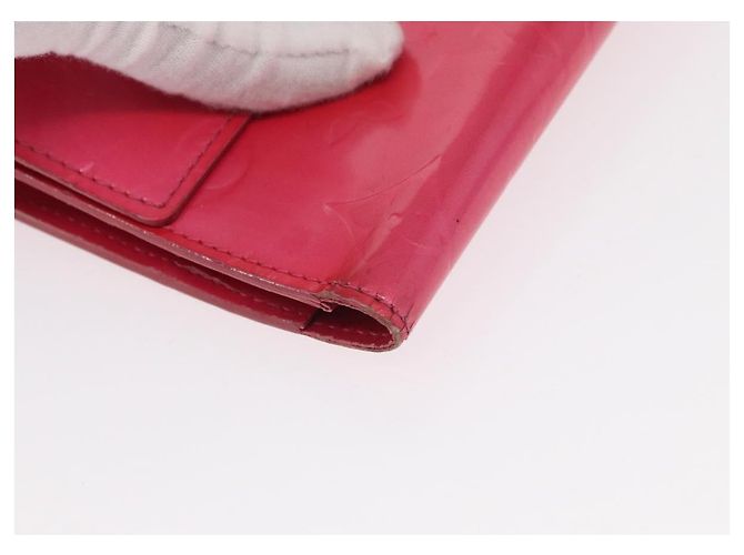 LOUIS VUITTON Vernis Porta Tresol Cartera Internacional Rosa M91246 Auth 163013 - vista 8