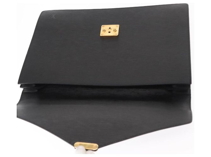 LOUIS VUITTON Epi Serviette Conseiller Borsa da Lavoro Nera M54422 LV Auth 160118 Nero - vista 18