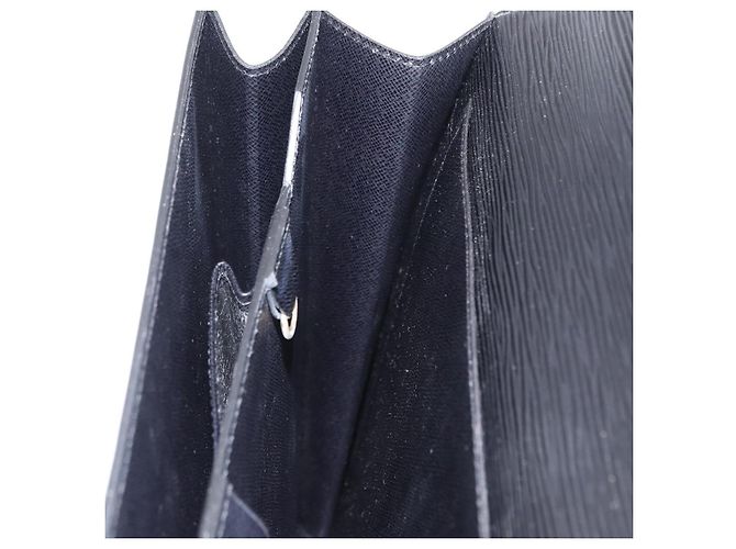 LOUIS VUITTON Epi Serviette Conseiller Borsa da Lavoro Nera M54422 LV Auth 160118 Nero - vista 21