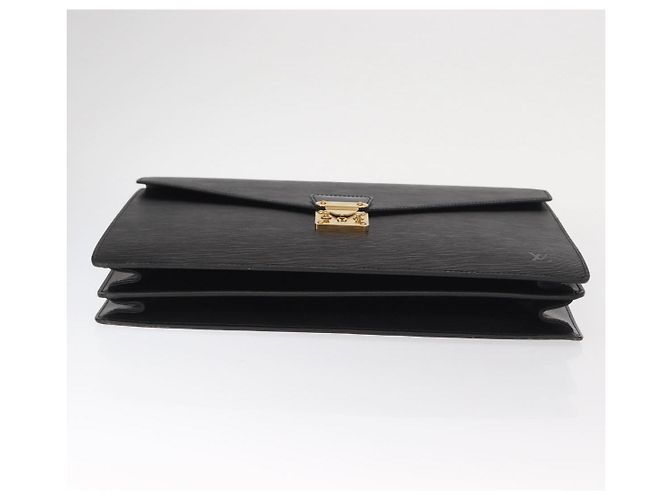 LOUIS VUITTON Epi Serviette Conseiller Borsa da Lavoro Nera M54422 LV Auth 160118 Nero - vista 5