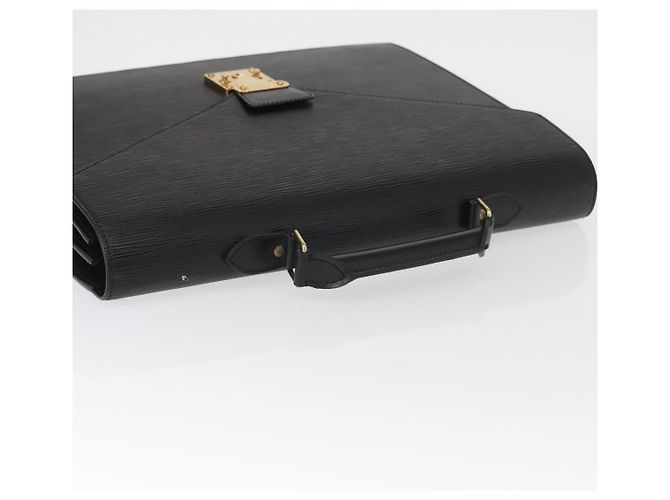 LOUIS VUITTON Epi Serviette Conseiller Borsa da Lavoro Nera M54422 LV Auth 160118 Nero - vista 6