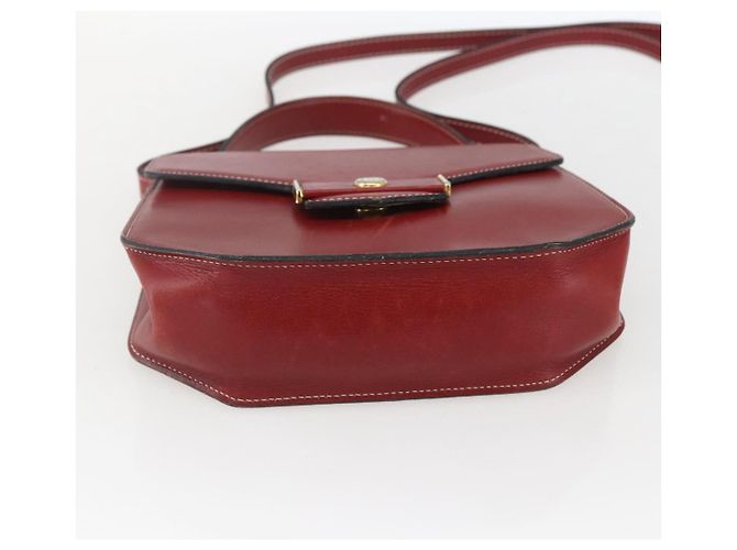 Borsa a Mano Christian Dior in Pelle 2 in 1 Rossa Oro Auth 159290 Rosso D'oro - vista 11
