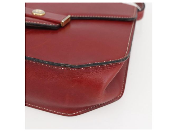 Borsa a Mano Christian Dior in Pelle 2 in 1 Rossa Oro Auth 159290 Rosso D'oro - vista 12