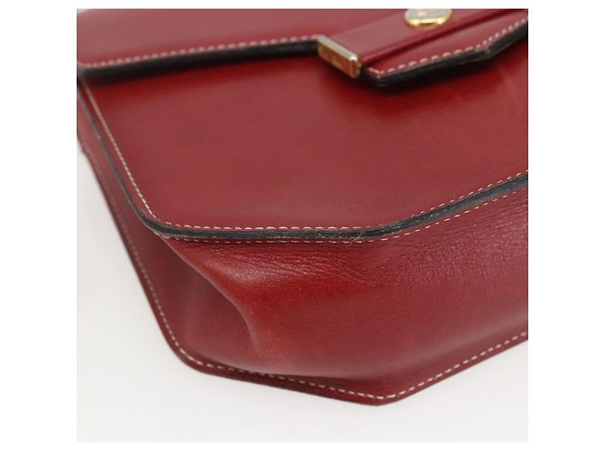 Borsa a Mano Christian Dior in Pelle 2 in 1 Rossa Oro Auth 159290 Rosso D'oro - vista 13