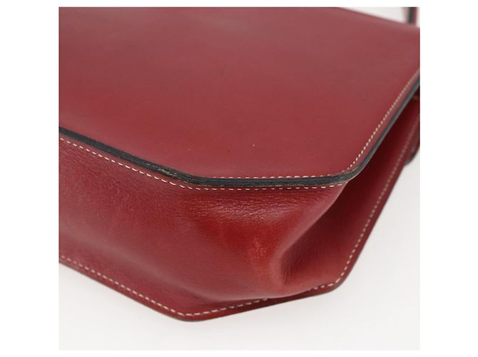 Borsa a Mano Christian Dior in Pelle 2 in 1 Rossa Oro Auth 159290 Rosso D'oro - vista 14