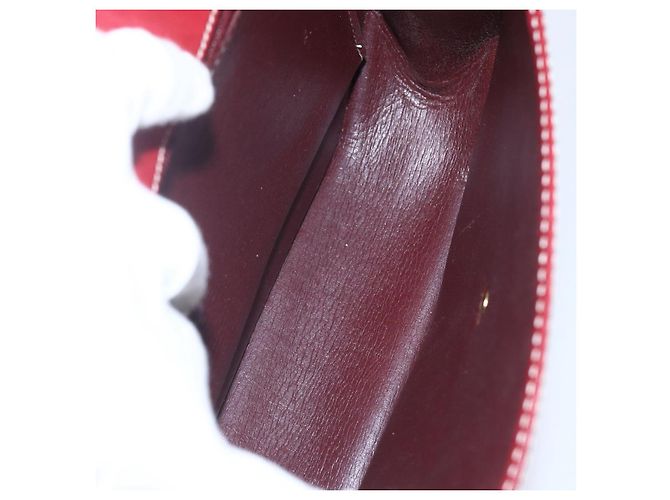 Borsa a Mano Christian Dior in Pelle 2 in 1 Rossa Oro Auth 159290 Rosso D'oro - vista 17