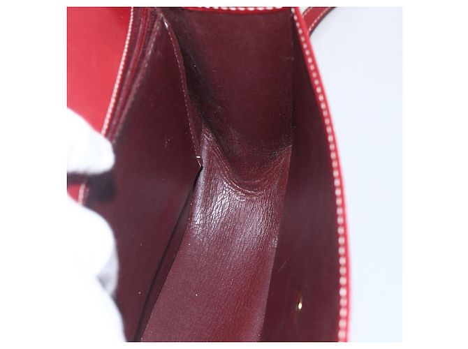 Borsa a Mano Christian Dior in Pelle 2 in 1 Rossa Oro Auth 159290 Rosso D'oro - vista 18