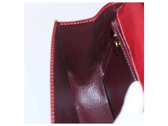 Borsa a Mano Christian Dior in Pelle 2 in 1 Rossa Oro Auth 159290 Rosso D'oro - vista 19