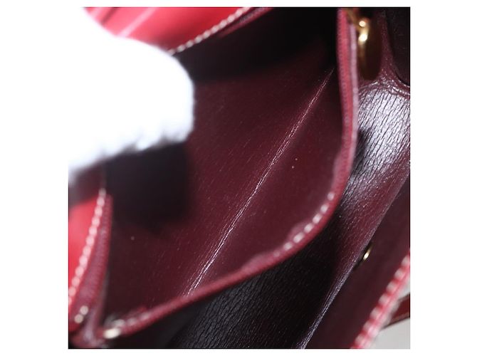 Borsa a Mano Christian Dior in Pelle 2 in 1 Rossa Oro Auth 159290 Rosso D'oro - vista 20