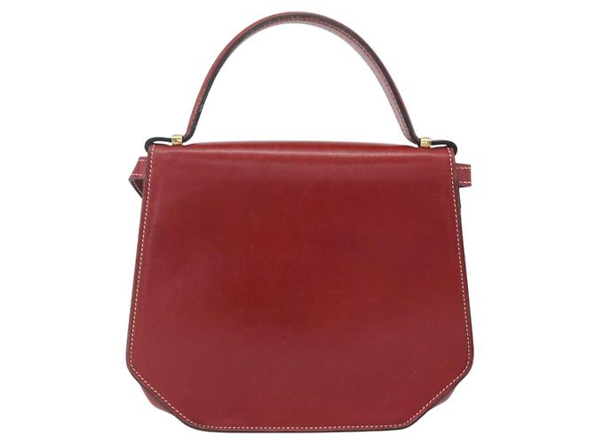 Borsa a Mano Christian Dior in Pelle 2 in 1 Rossa Oro Auth 159290 Rosso D'oro - vista 3