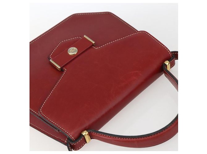 Borsa a Mano Christian Dior in Pelle 2 in 1 Rossa Oro Auth 159290 Rosso D'oro - vista 6