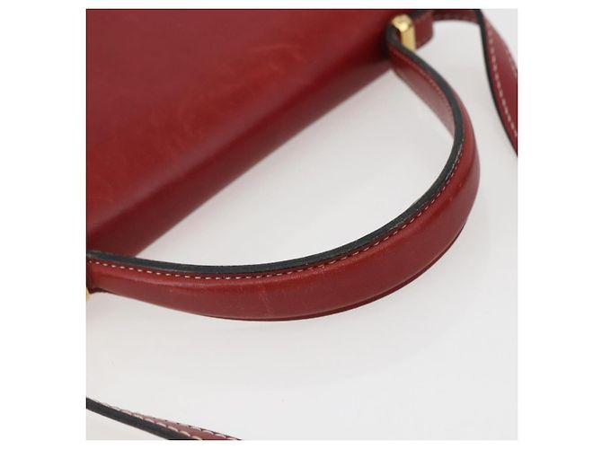 Borsa a Mano Christian Dior in Pelle 2 in 1 Rossa Oro Auth 159290 Rosso D'oro - vista 7
