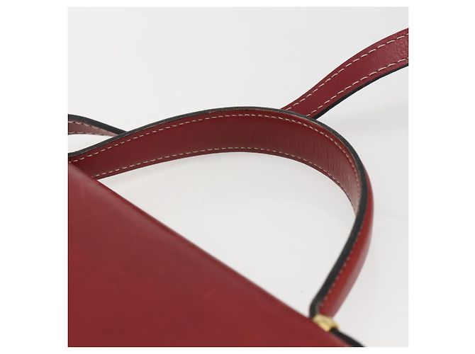 Borsa a Mano Christian Dior in Pelle 2 in 1 Rossa Oro Auth 159290 Rosso D'oro - vista 8