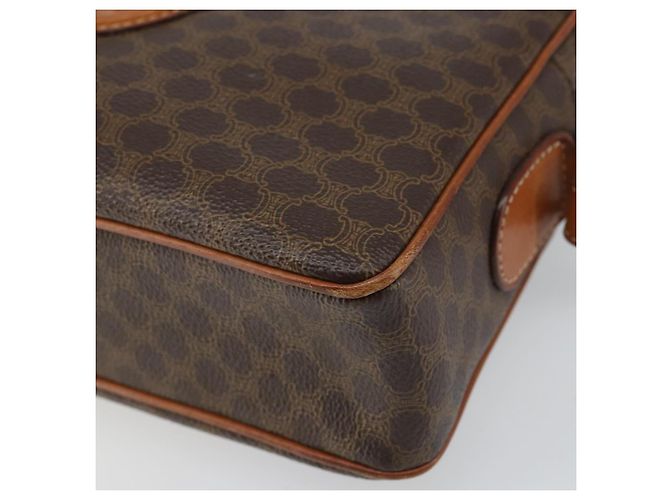 Céline Borsa a spalla circolare in tela Macadam CELINE in pelle PVC marrone oro Auth 161000 D'oro - vista 10