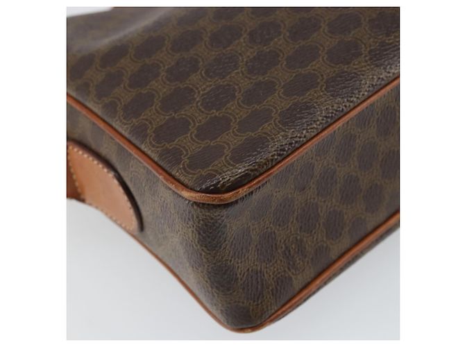 Céline Borsa a spalla circolare in tela Macadam CELINE in pelle PVC marrone oro Auth 161000 D'oro - vista 13