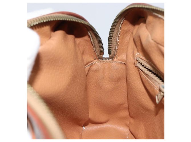 Céline Borsa a spalla circolare in tela Macadam CELINE in pelle PVC marrone oro Auth 161000 D'oro - vista 19
