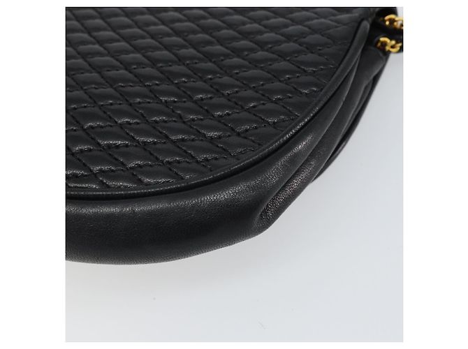 Pochette in pelle nera e dorata BALLY Auth 159018 Nero D'oro - vista 10