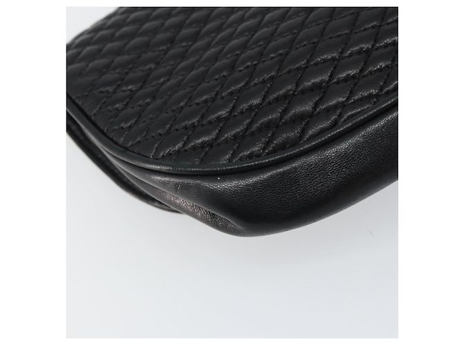Pochette in pelle nera e dorata BALLY Auth 159018 Nero D'oro - vista 11