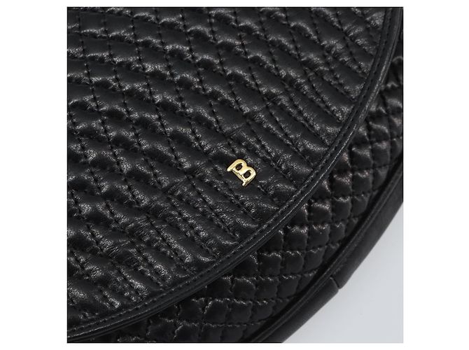 Pochette in pelle nera e dorata BALLY Auth 159018 Nero D'oro - vista 13