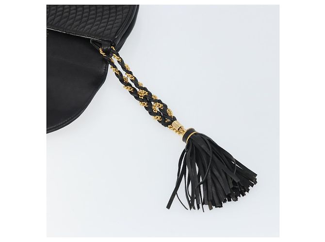 Pochette in pelle nera e dorata BALLY Auth 159018 Nero D'oro - vista 15