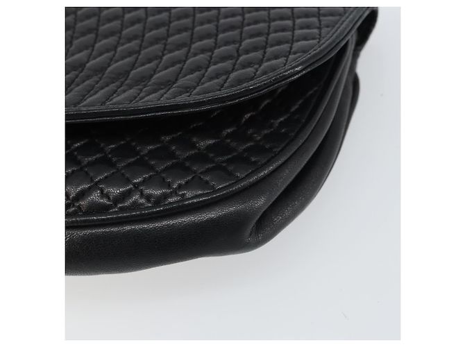 Pochette in pelle nera e dorata BALLY Auth 159018 Nero D'oro - vista 8