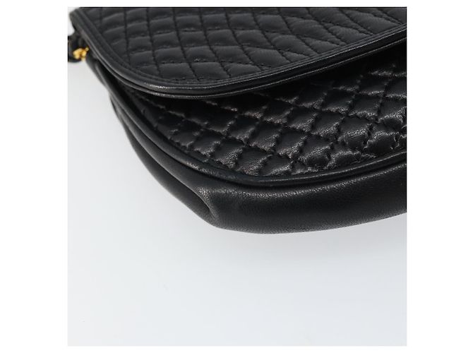 Pochette in pelle nera e dorata BALLY Auth 159018 Nero D'oro - vista 9
