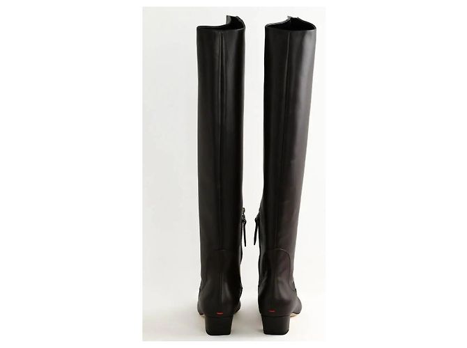 Aeyde Botas de cuero marrón - vista 2