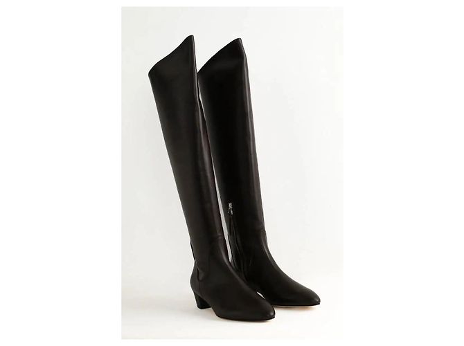 Aeyde Botas de cuero marrón - vista 3