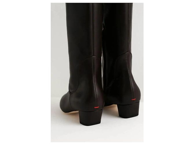 Aeyde Botas de cuero marrón - vista 5