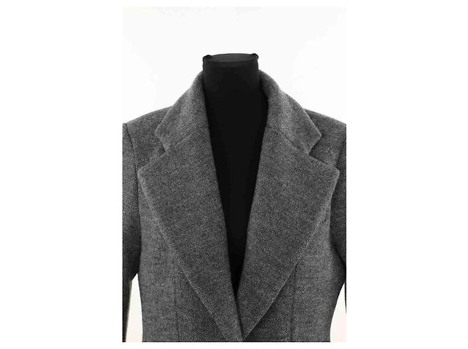 Autre Marque Graue Wolljacke - Ansicht 2