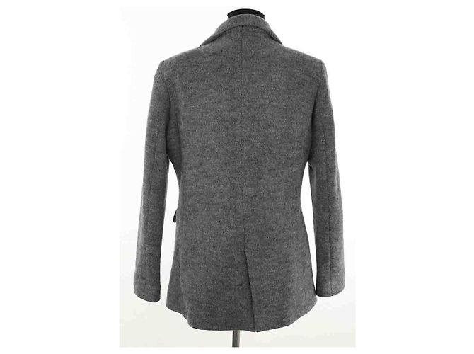 Autre Marque Graue Wolljacke - Ansicht 4
