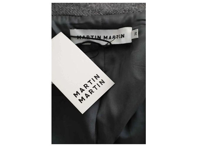 Autre Marque Graue Wolljacke - Ansicht 5