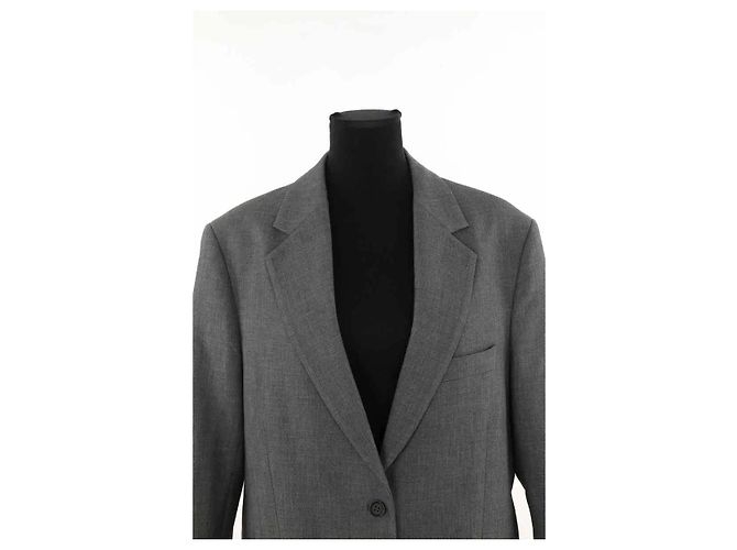 Autre Marque Blazer de lana gris - vista 2
